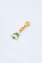 Pendentif bonnet de noël - VERT