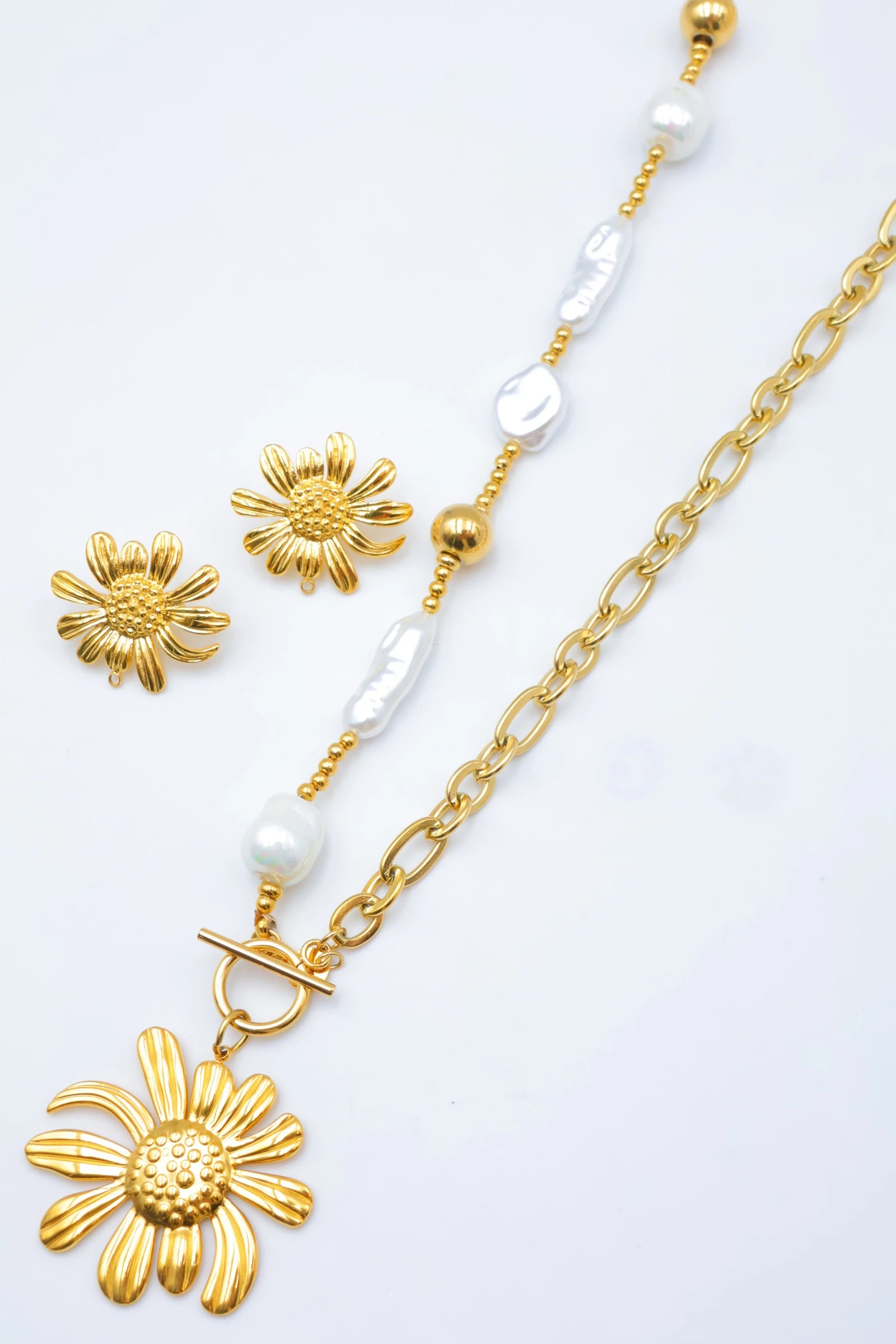 Parure de bijoux en acier inoxydable - DORÉ