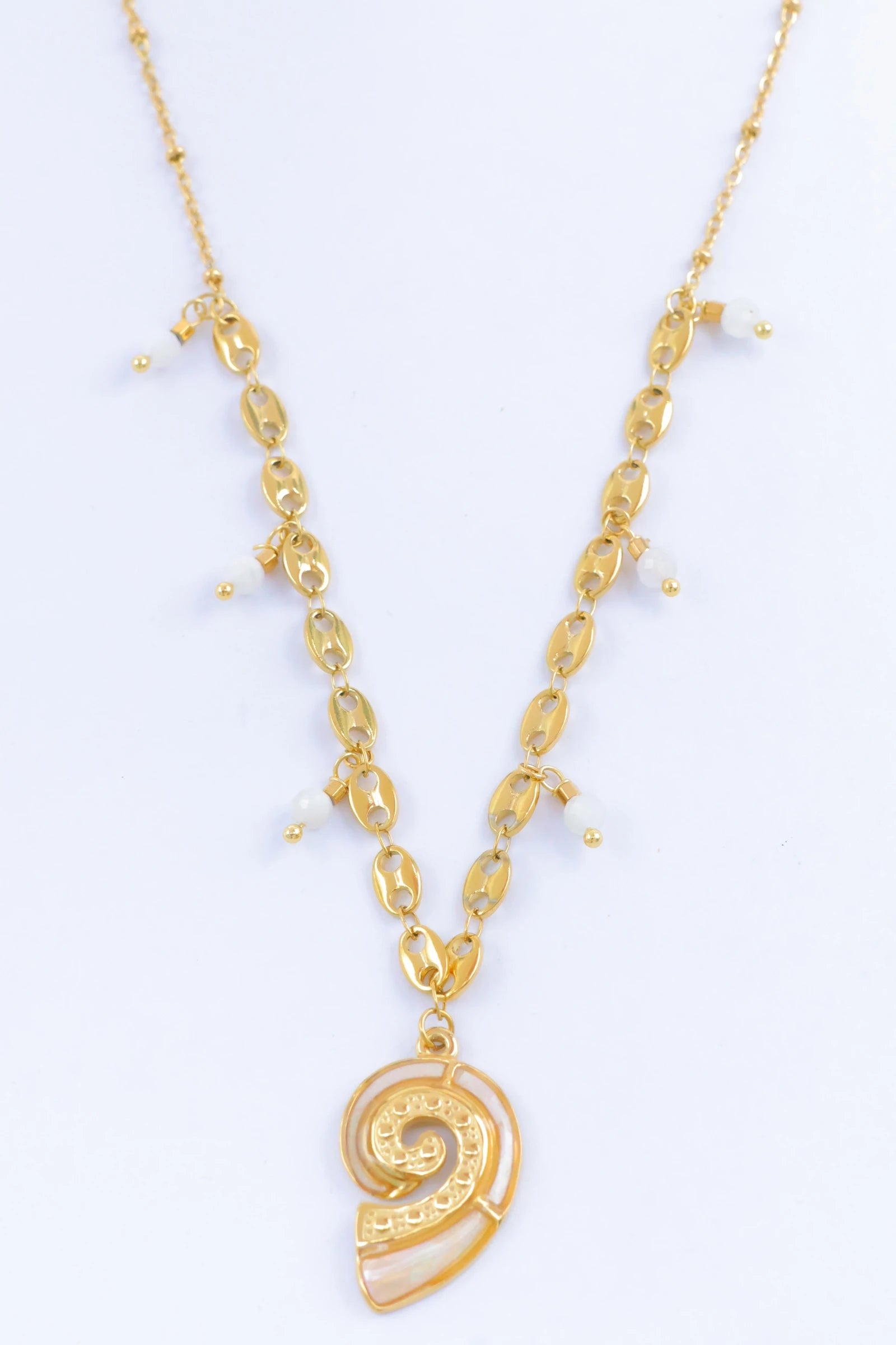 Collier - Acier Inoxydable - BLANC