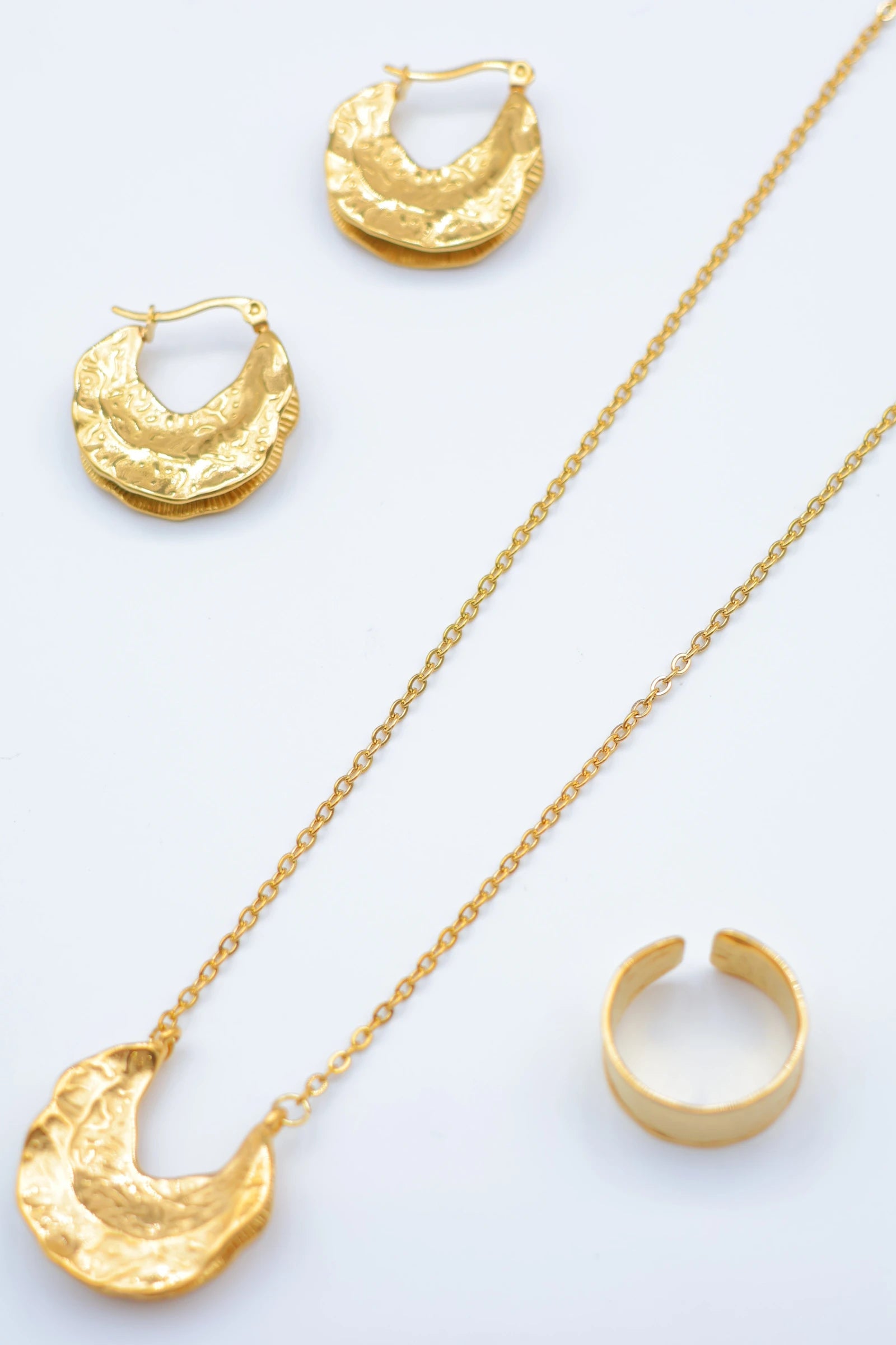 Parure de bijoux en acier inoxydable - DORÉ