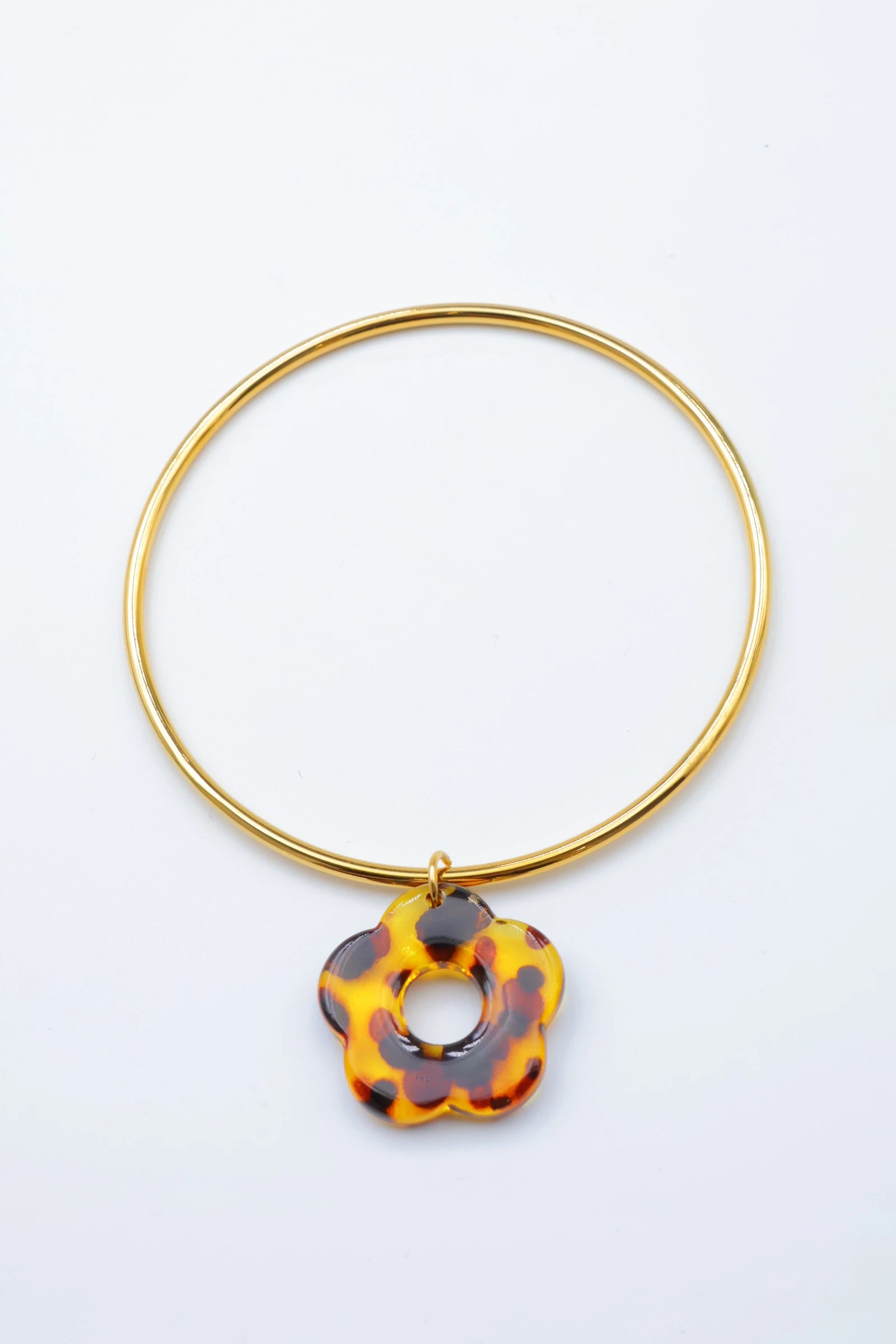 Bracelet jonc en acier inoxydable - DORÉ