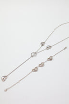 Parure de bijoux en acier inoxydable - ARGENT