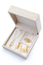 Parure de bijoux avec boîte en acier inoxydable - DORÉ