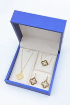 Parure de bijoux avec boîte en acier inoxydable - DORÉ