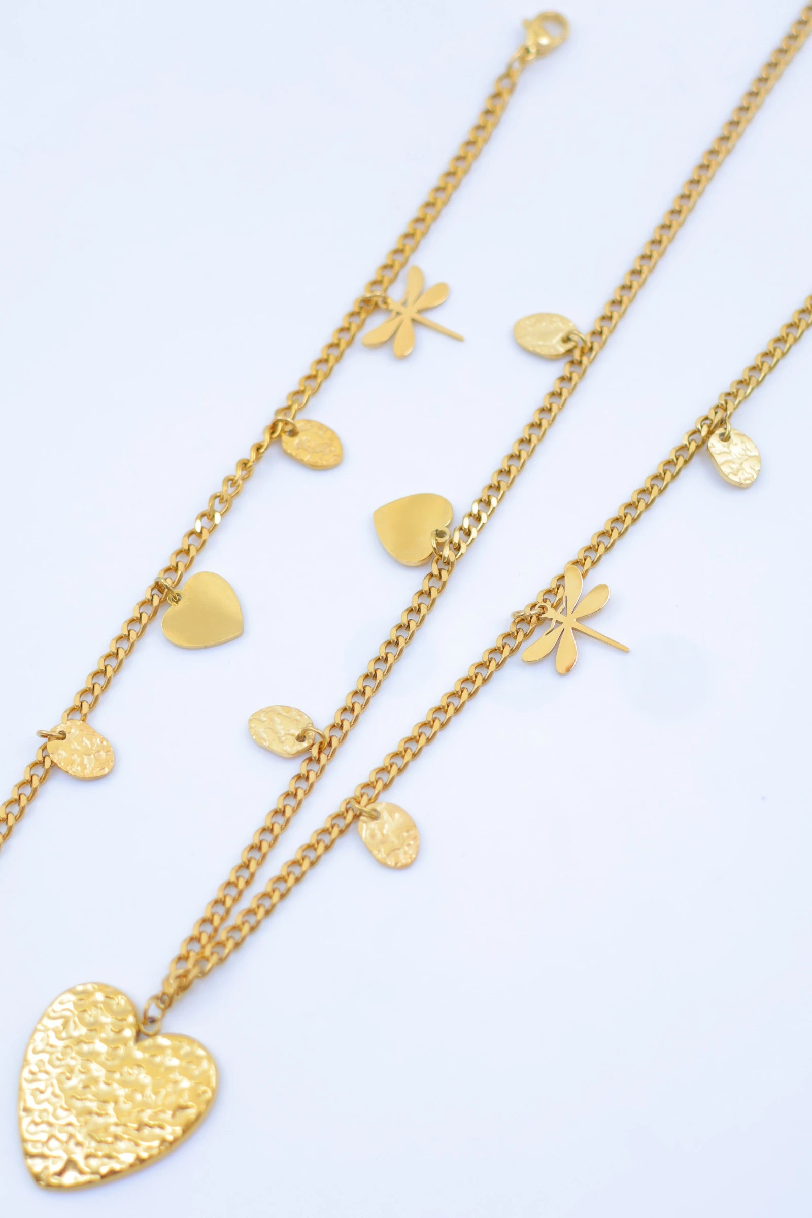 Parure de bijoux en acier inoxydable - DORÉ