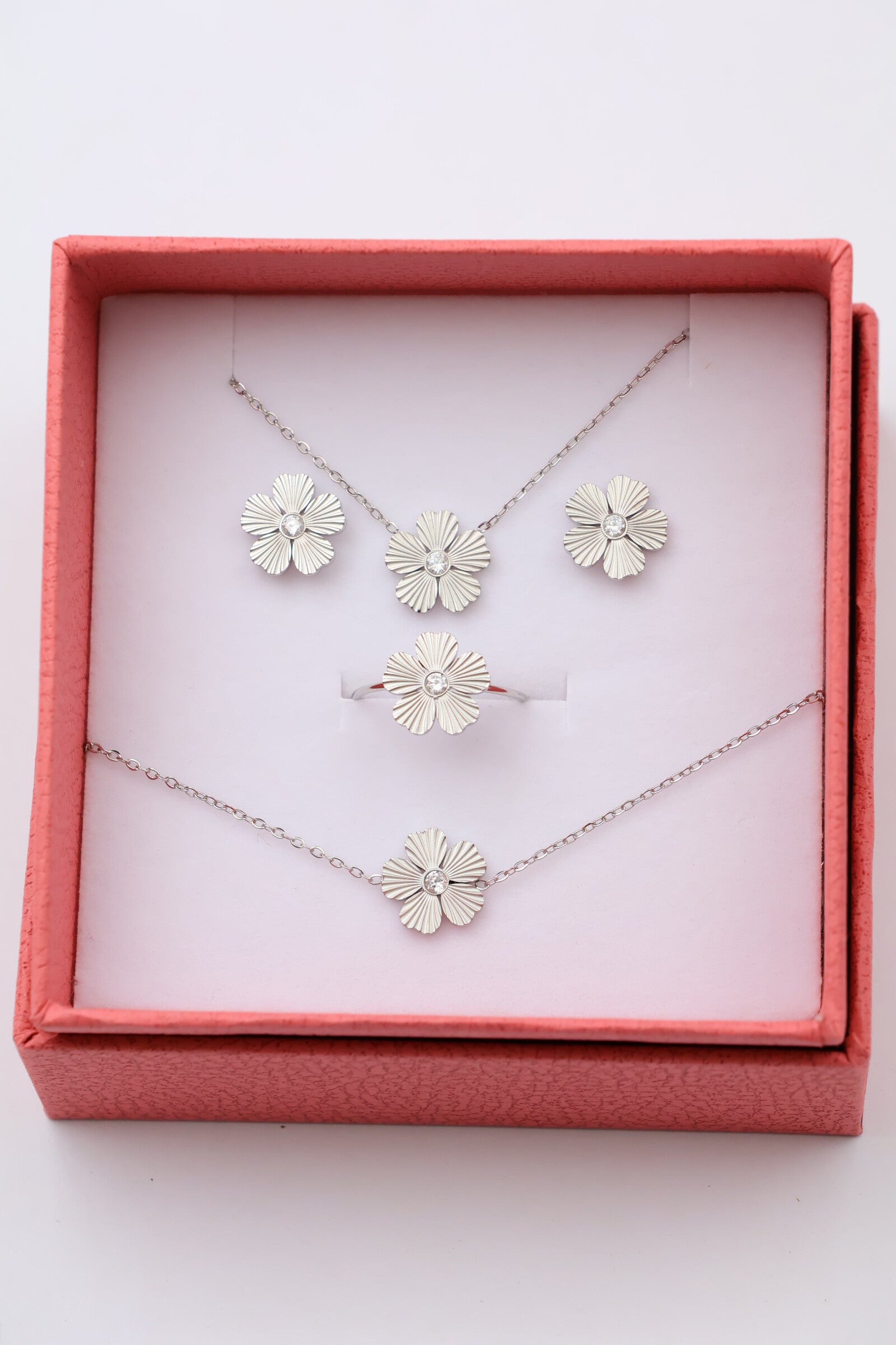 Parure - Boite - Acier Inoxydable - ARGENT