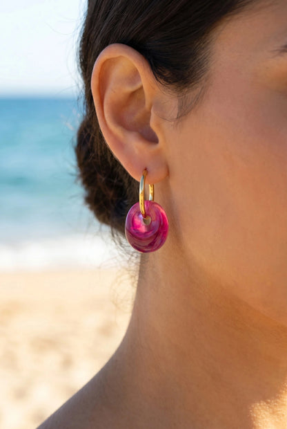 Boucles d’oreilles en acier inoxydable