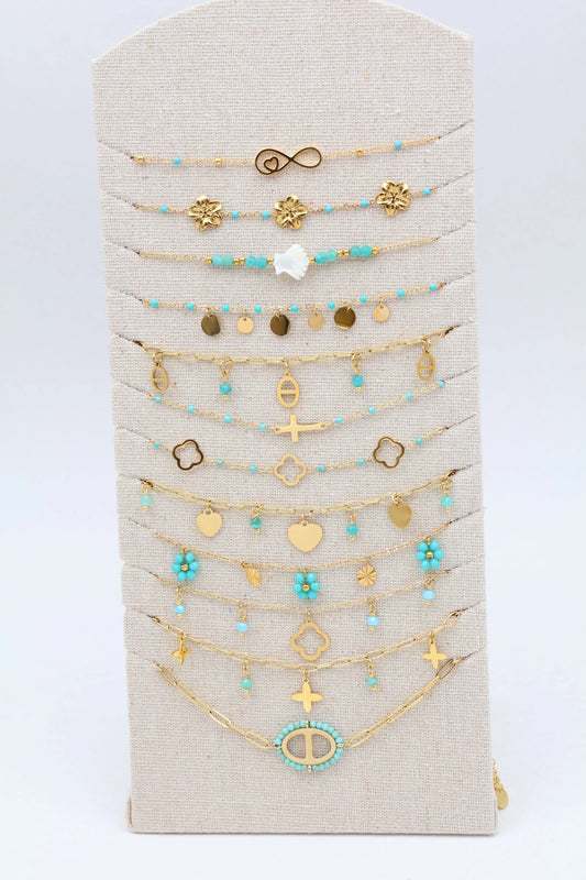 Lots de bijoux avec présentoir
