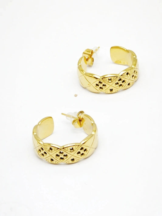 Boucles d’oreilles en acier inoxydable