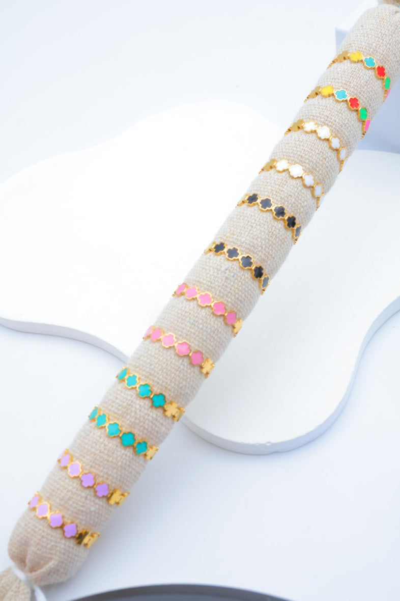 Ensemble de bagues en acier inoxydable ajustable avec coussin - MULTICOLORE