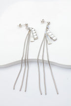 Boucles d'oreilles en acier inoxydable - ARGENT
