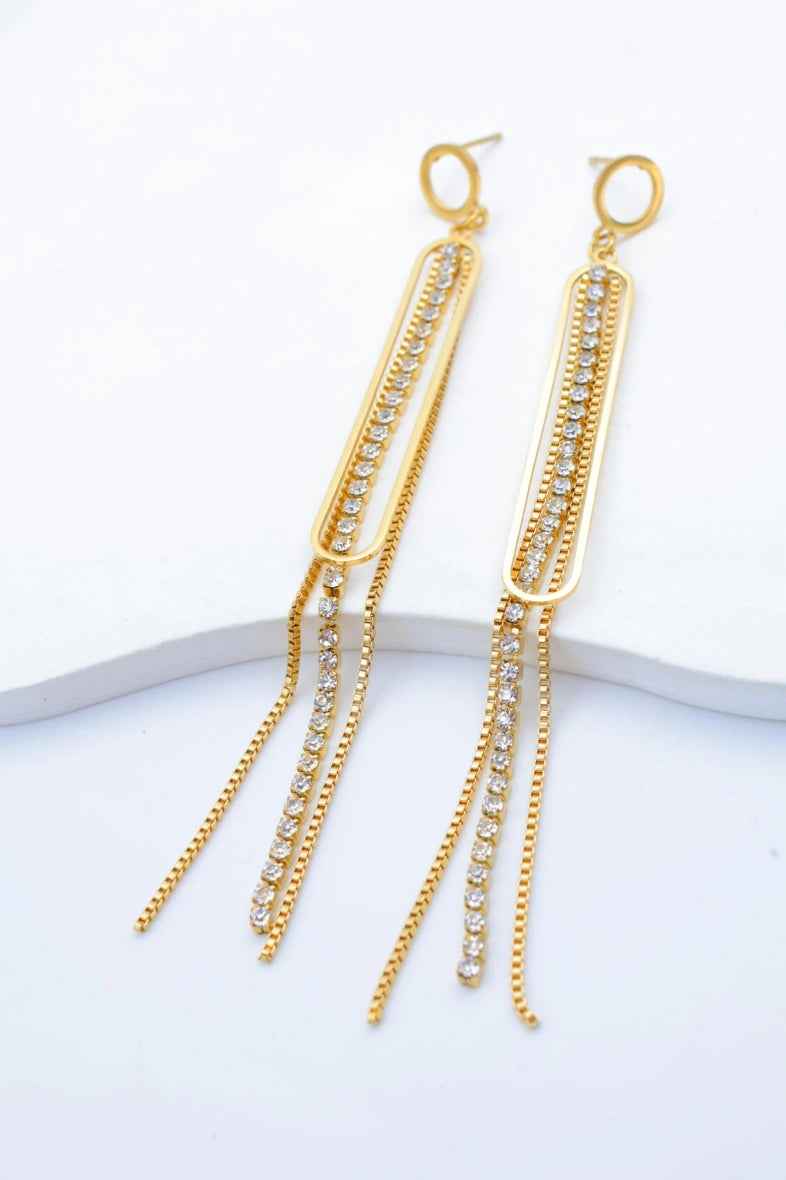 Boucles d'oreilles en acier inoxydable - DORÉ