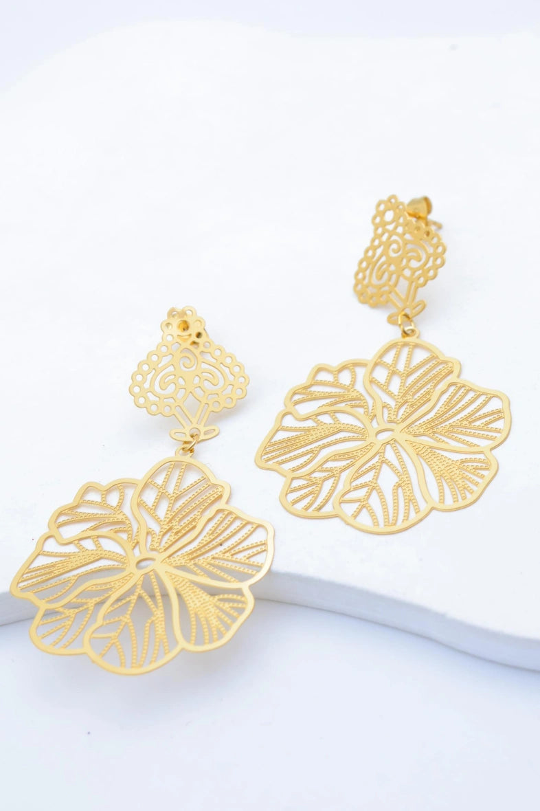 Boucles d'oreilles en acier inoxydable - DORÉ