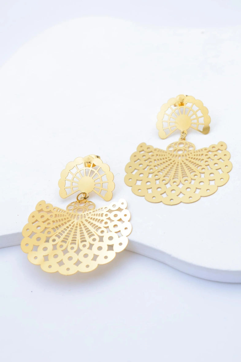 Boucles d'oreilles en acier inoxydable - DORÉ