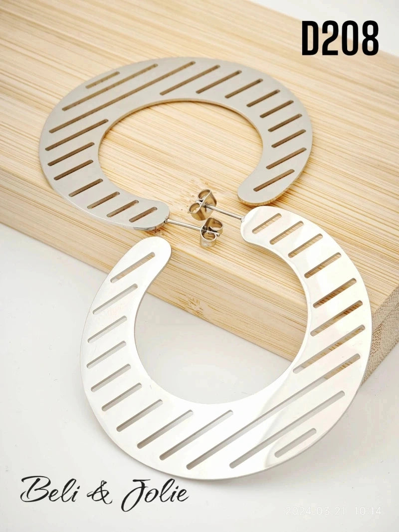 Boucles d’oreilles en acier inoxydable