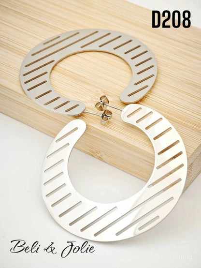 Boucles d’oreilles en acier inoxydable