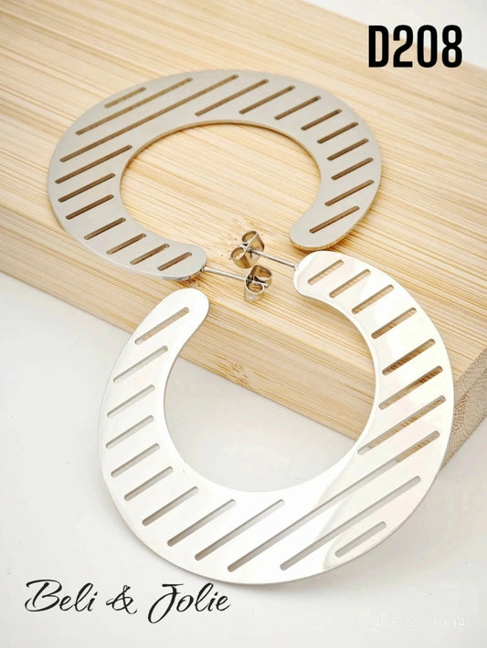 Boucles d’oreilles en acier inoxydable