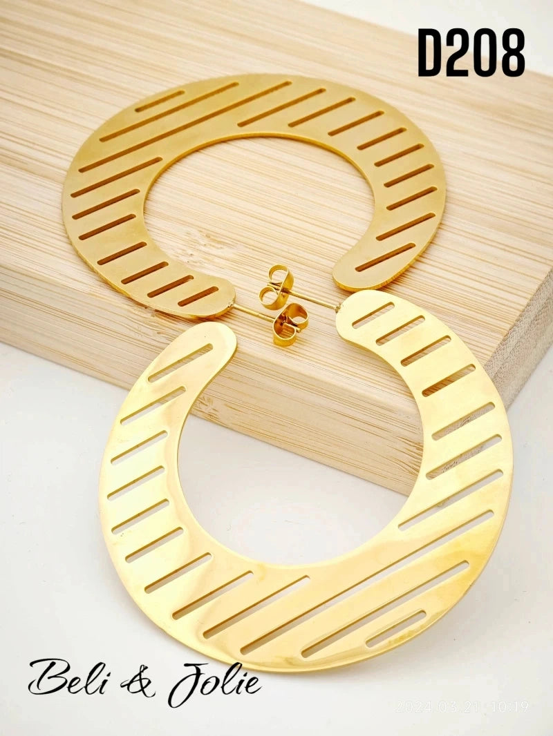 Boucles d’oreilles en acier inoxydable