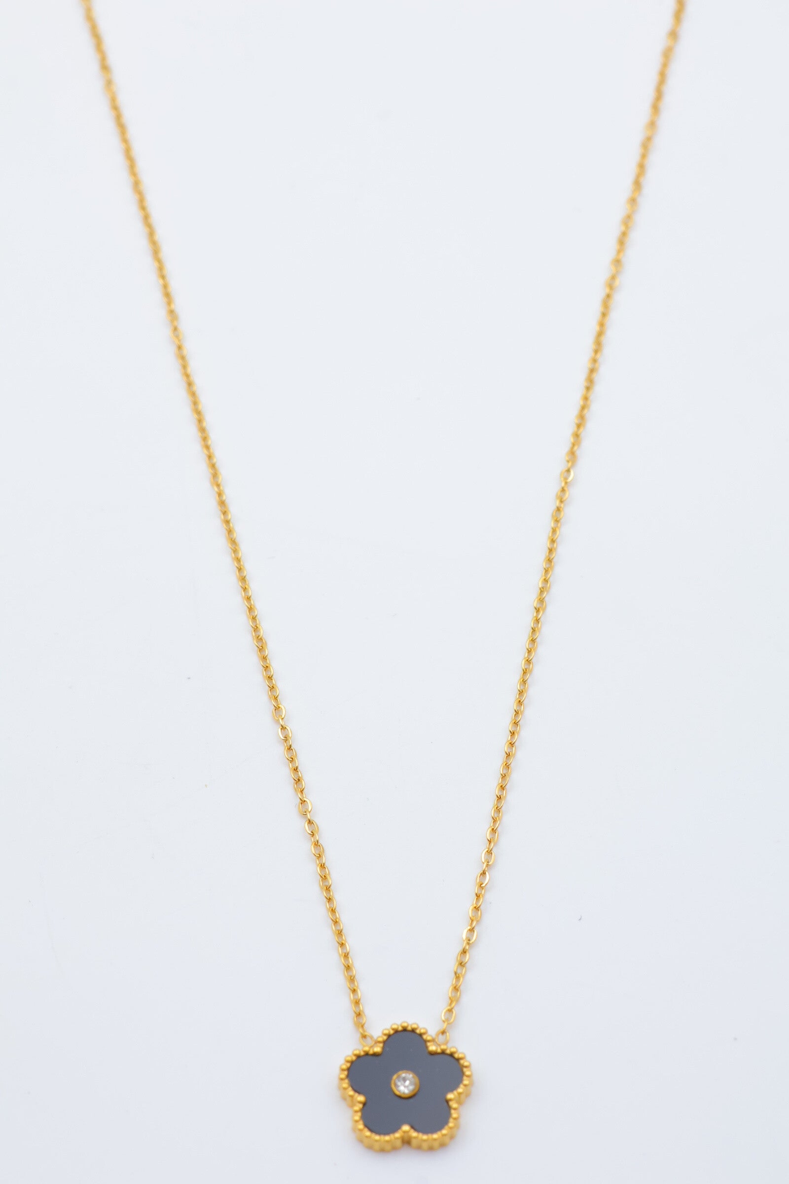 Collier en acier inoxydable - NOIR