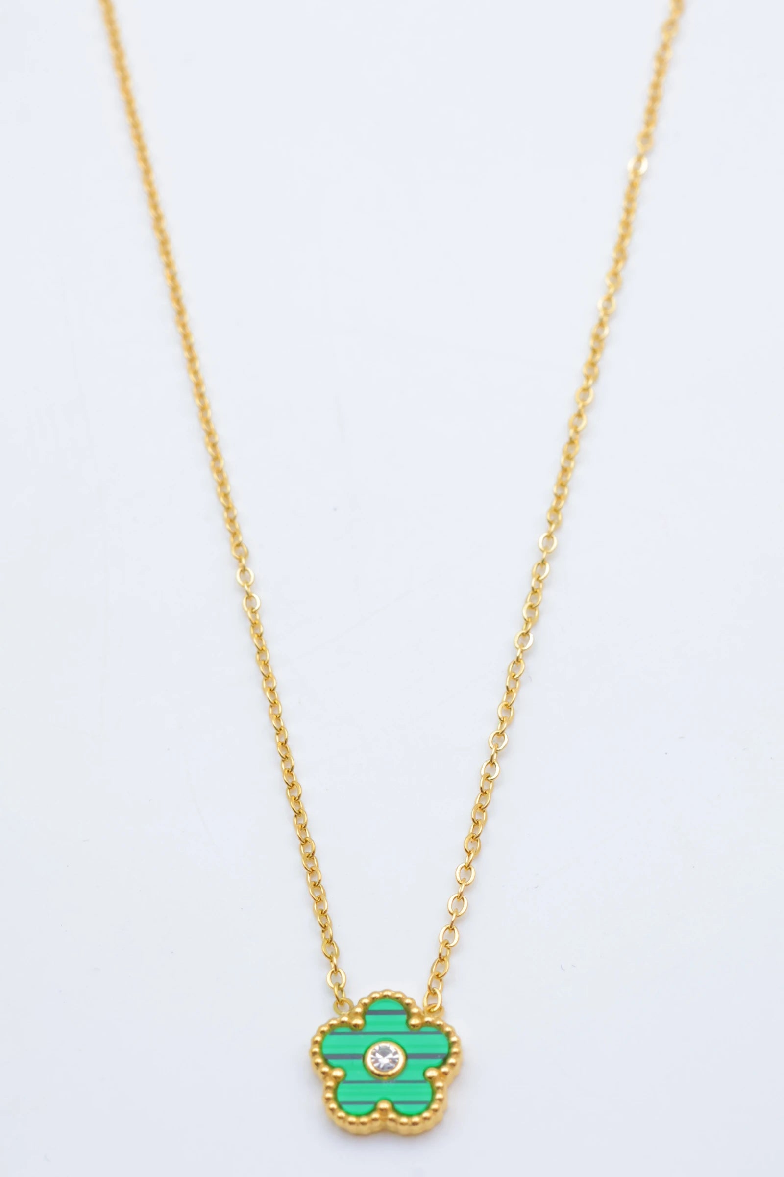 Collier en acier inoxydable - VERT