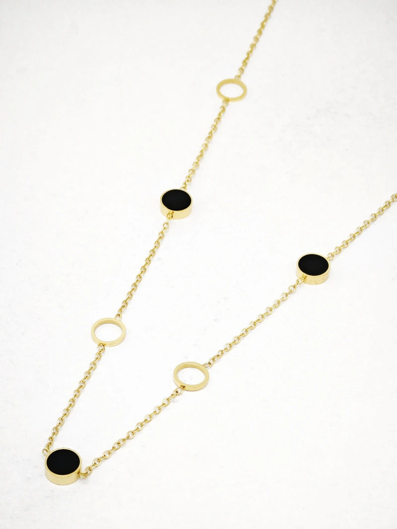 Collier en acier inoxydable - NOIR
