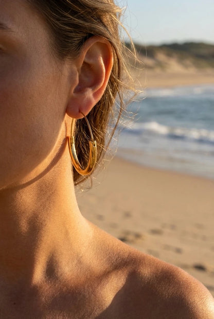 Boucles d’oreilles en acier inoxydable