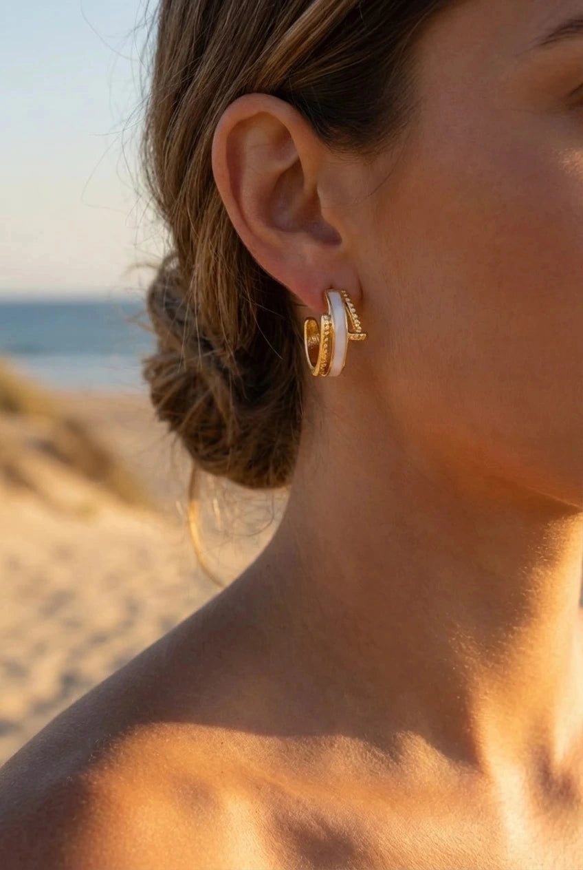 Boucles d’oreilles en acier inoxydable
