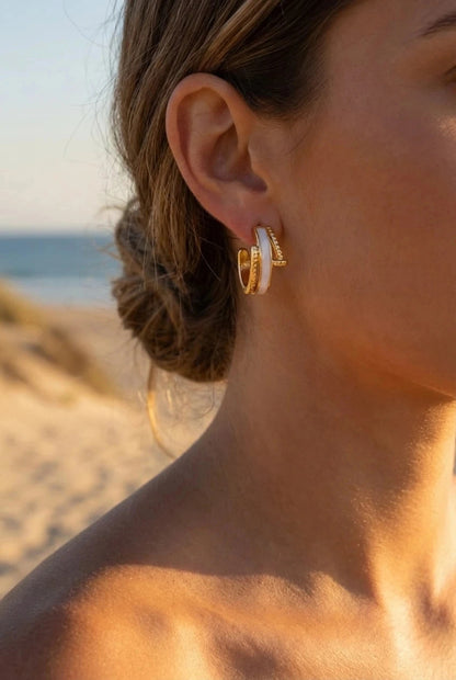 Boucles d’oreilles en acier inoxydable