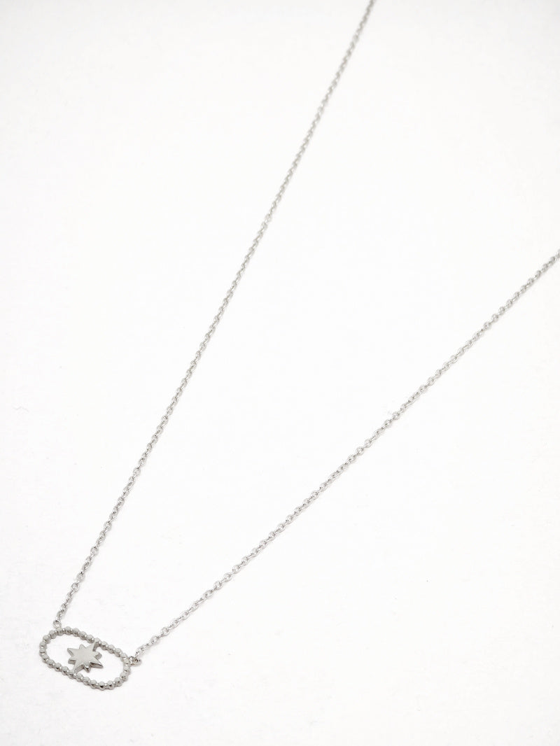 Collier en acier inoxydable - ARGENT
