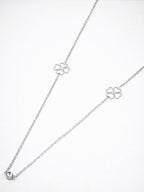 Collier sautoir en acier inoxydable - ARGENT