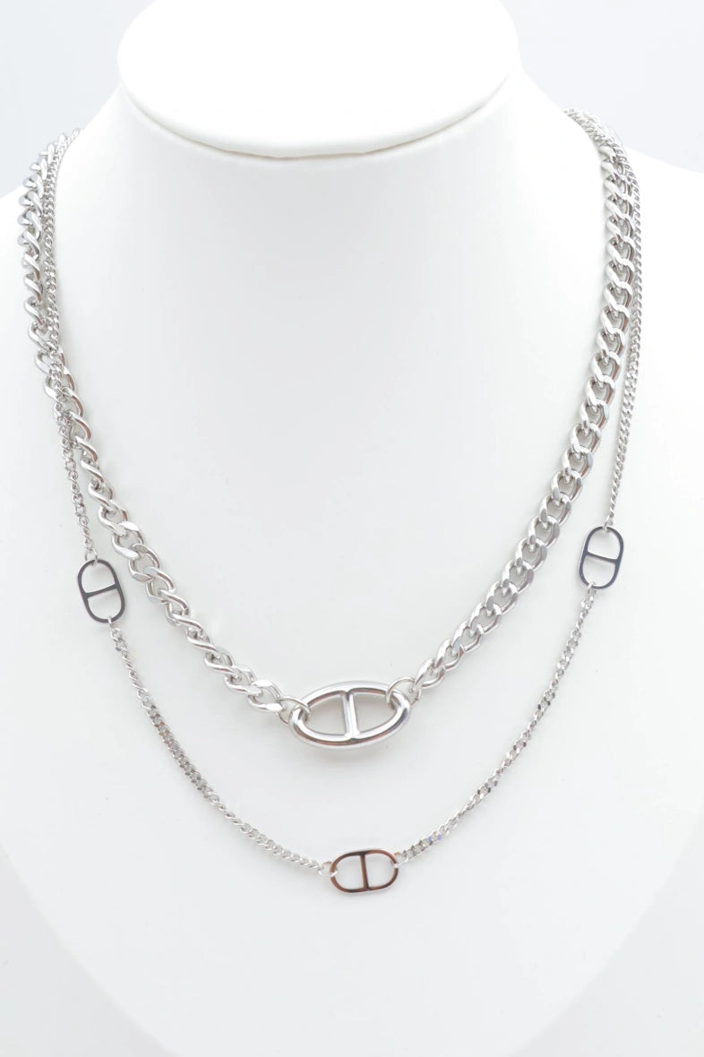 Collier en acier inoxydable - ARGENT