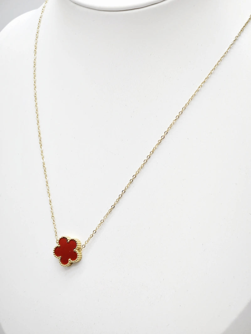 Collier en acier inoxydable - ROUGE