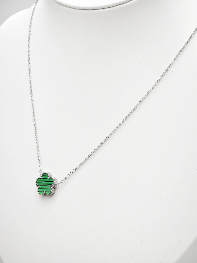 Collier en acier inoxydable - VERT FONCÉ