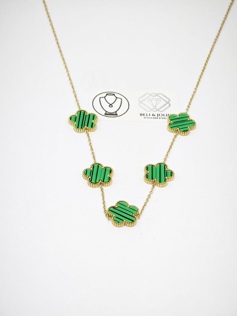 Collier en acier inoxydable - VERT