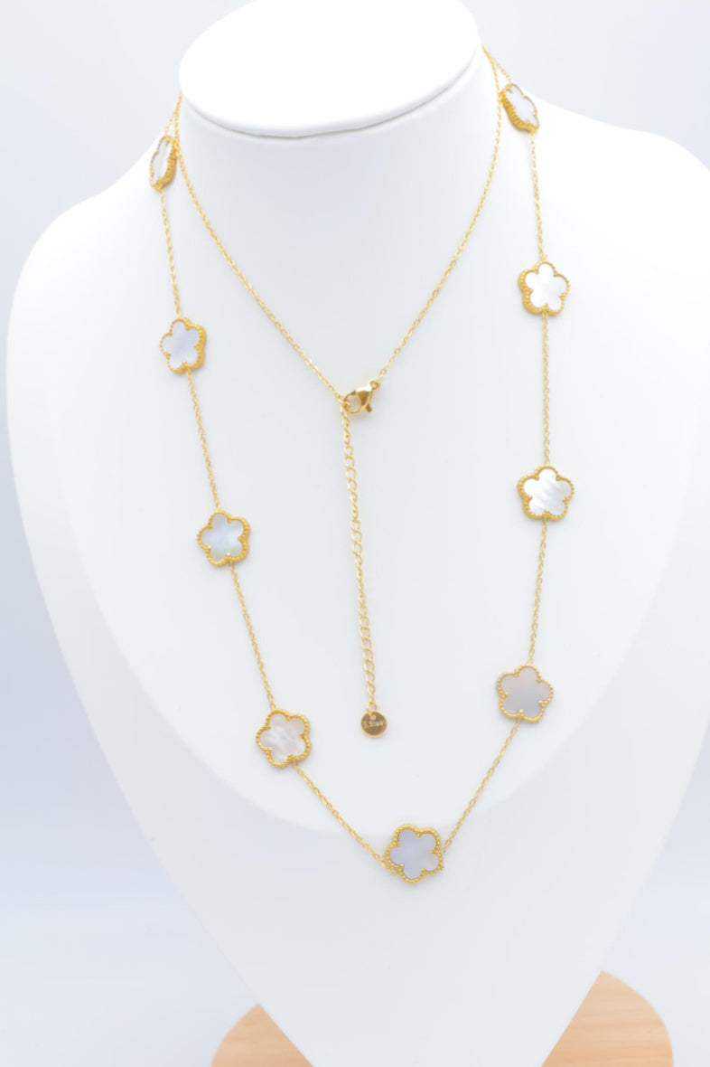 Collier en acier inoxydable - BLANC