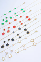 Parure de bijoux en acier inoxydable - ROUGE