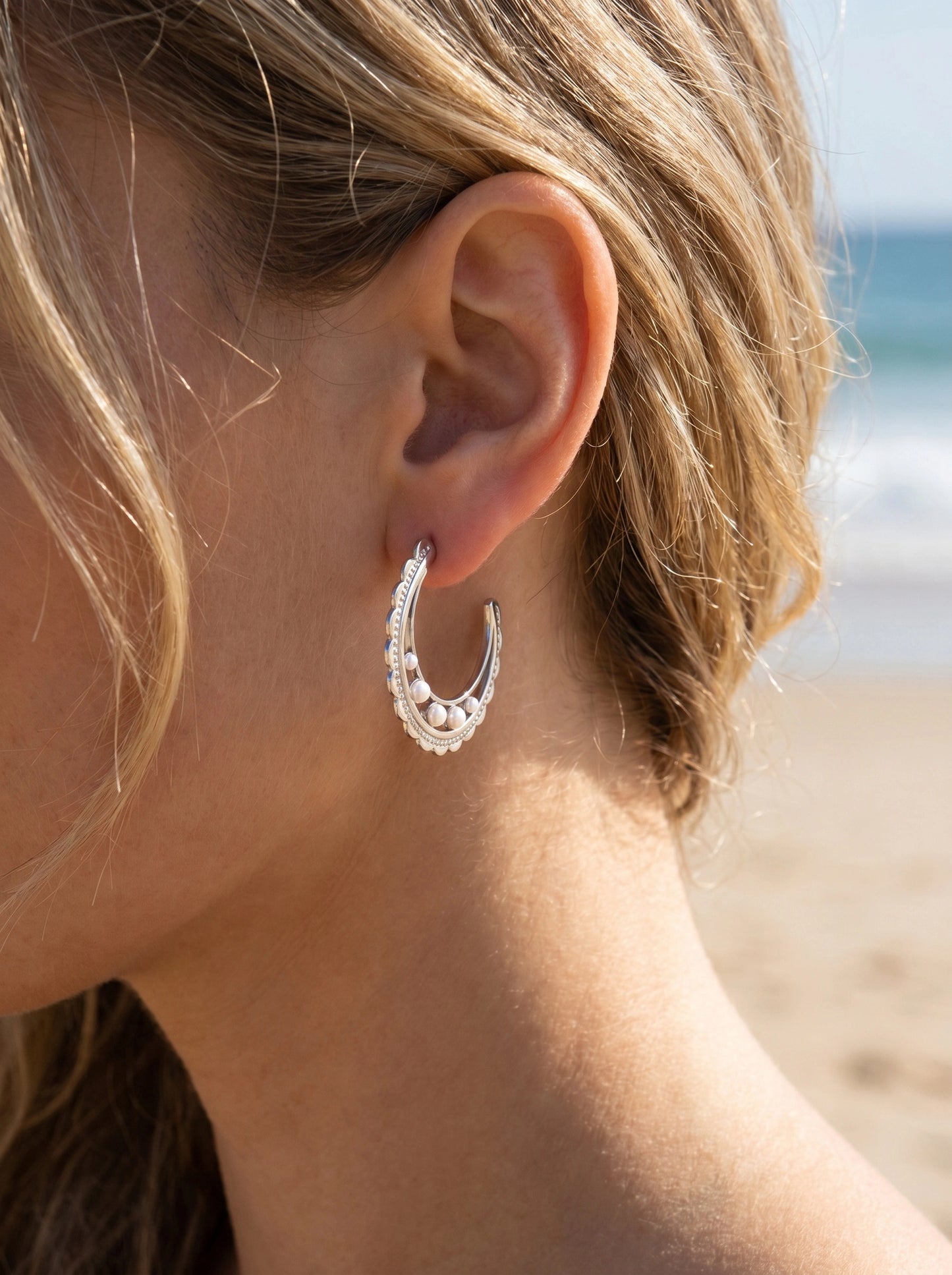 Boucles d’oreilles en acier inoxydable