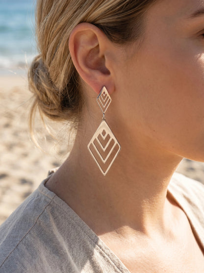 Boucles d’oreilles en acier inoxydable