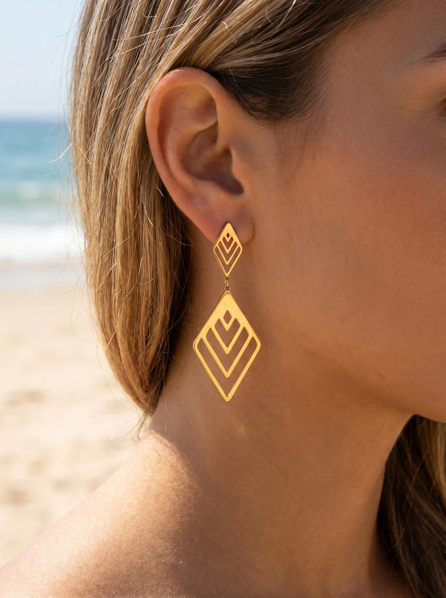Boucles d’oreilles en acier inoxydable