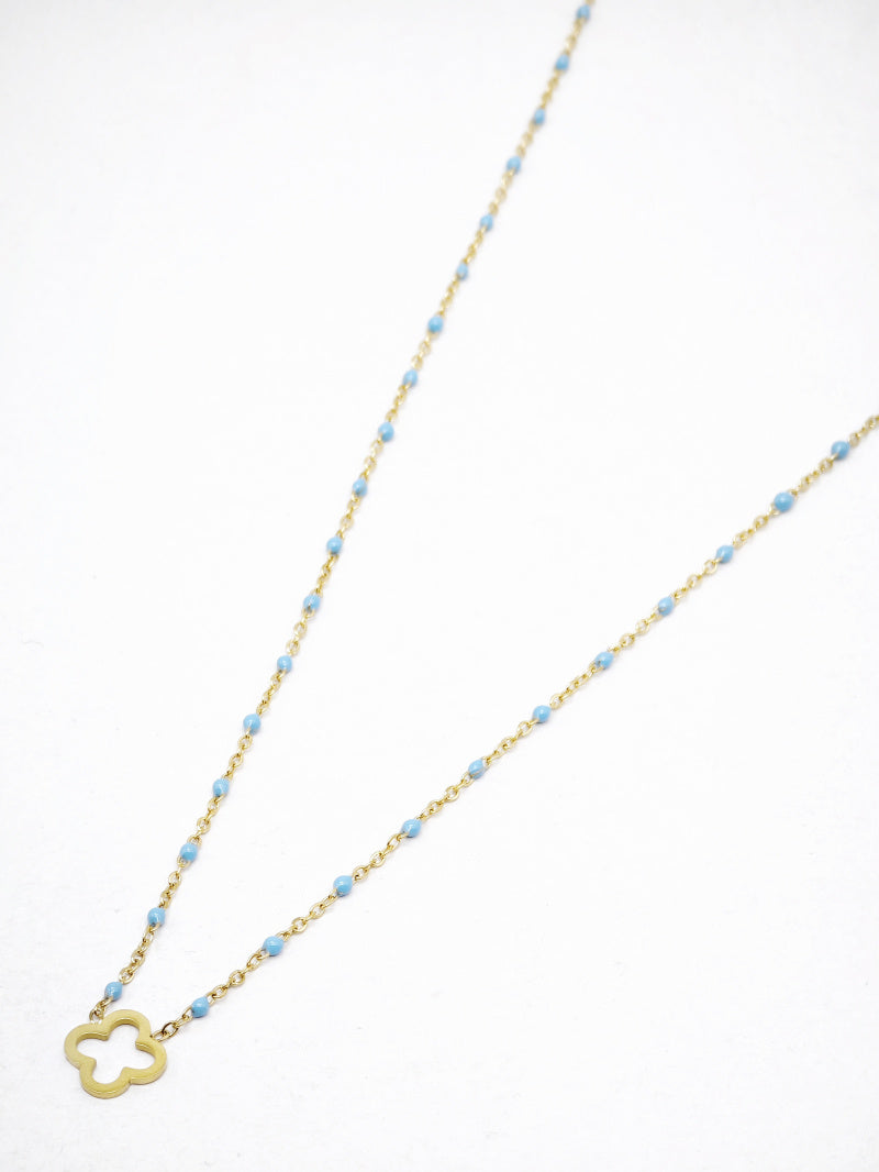 Collier en acier inoxydable - BLEU