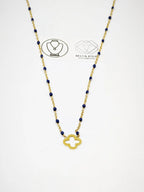Collier en acier inoxydable - BLEU MARINE