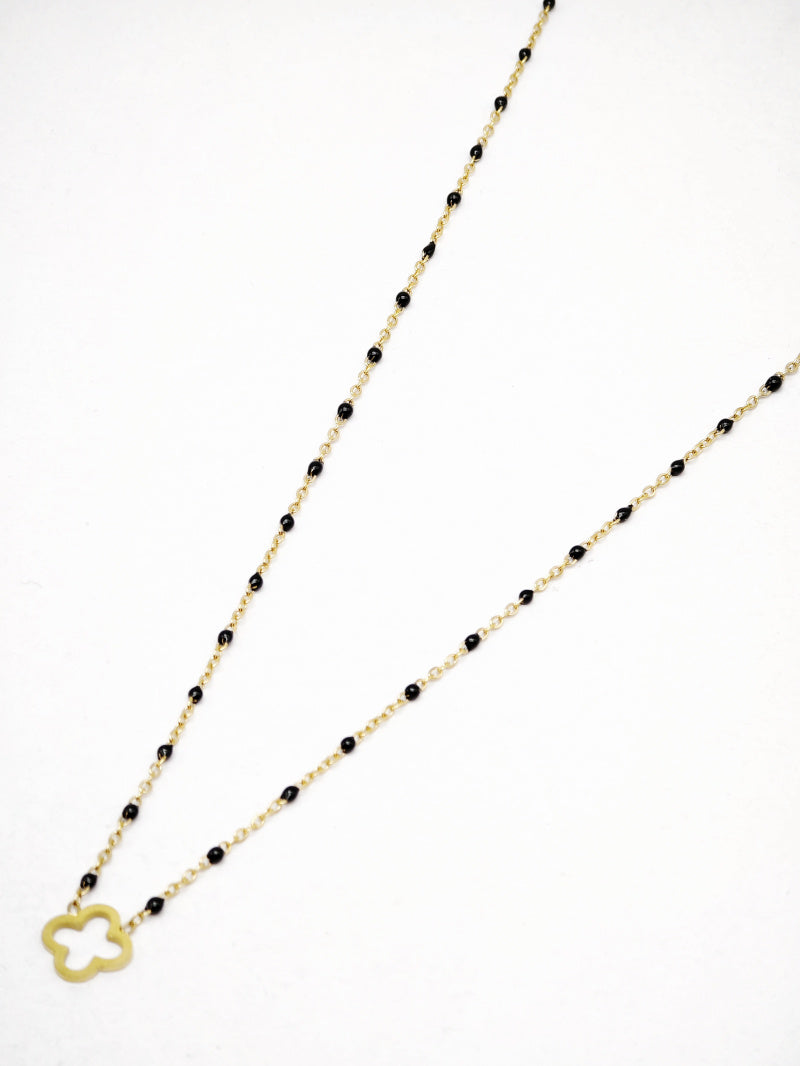 Collier en acier inoxydable - NOIR