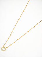Collier en acier inoxydable - ORANGE