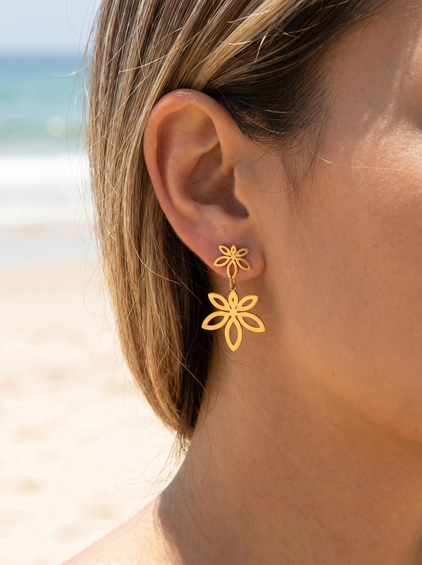 Boucles d’oreilles en acier inoxydable