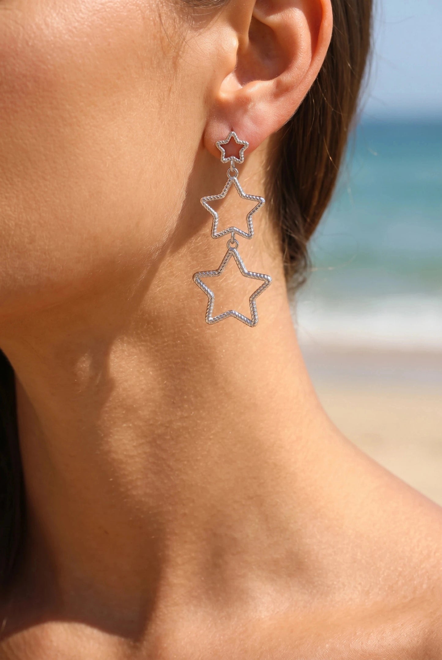 Boucles d’oreilles en acier inoxydable