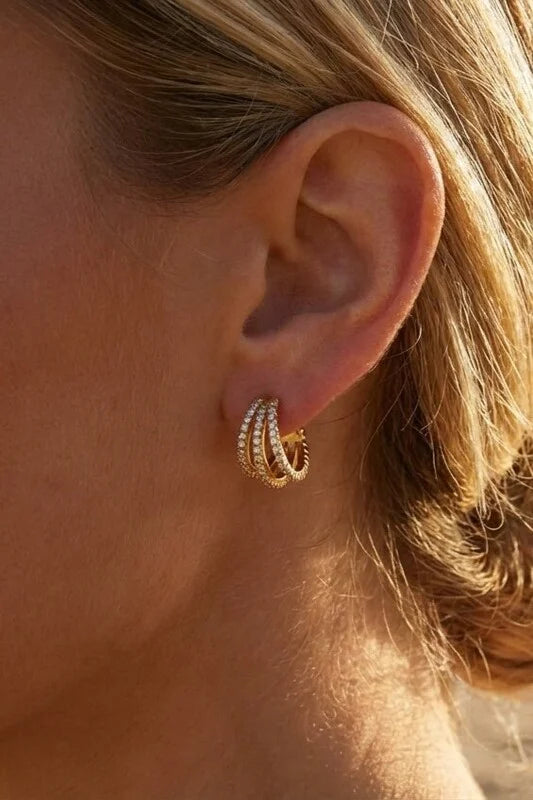 Boucles d’oreilles en acier inoxydable