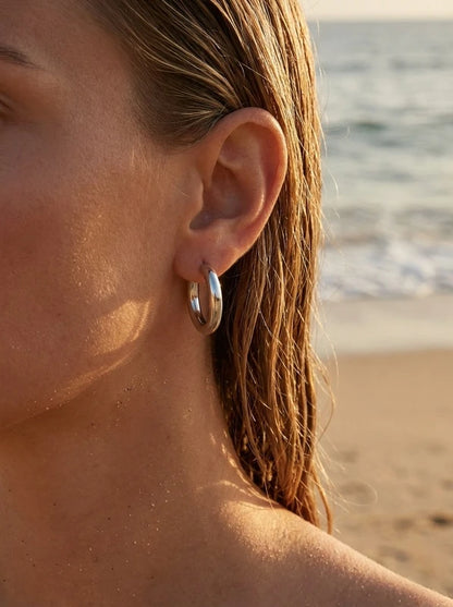 Boucles d’oreilles en acier inoxydable