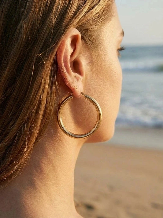 Boucles d’oreilles en acier inoxydable