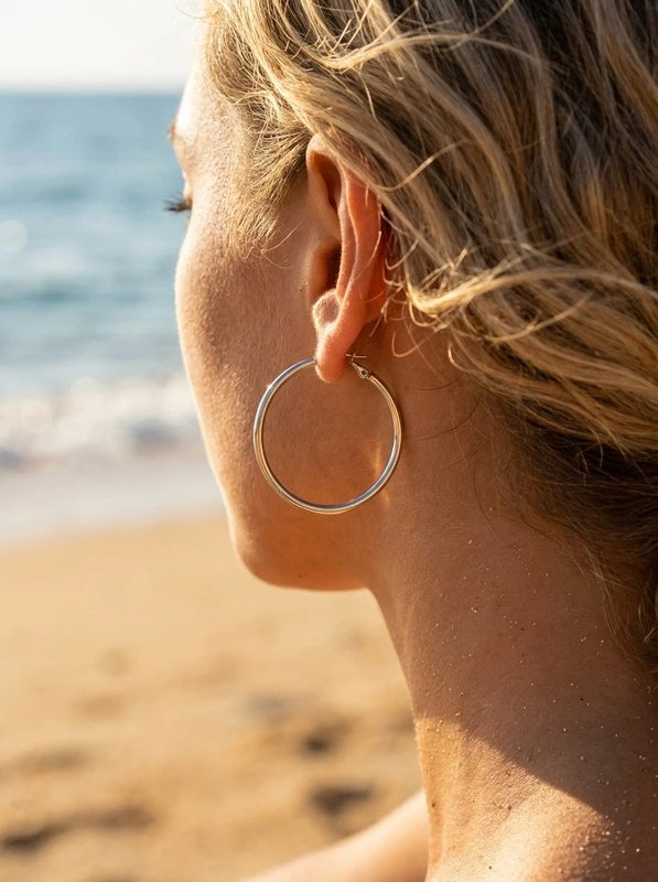 Boucles d’oreilles en acier inoxydable