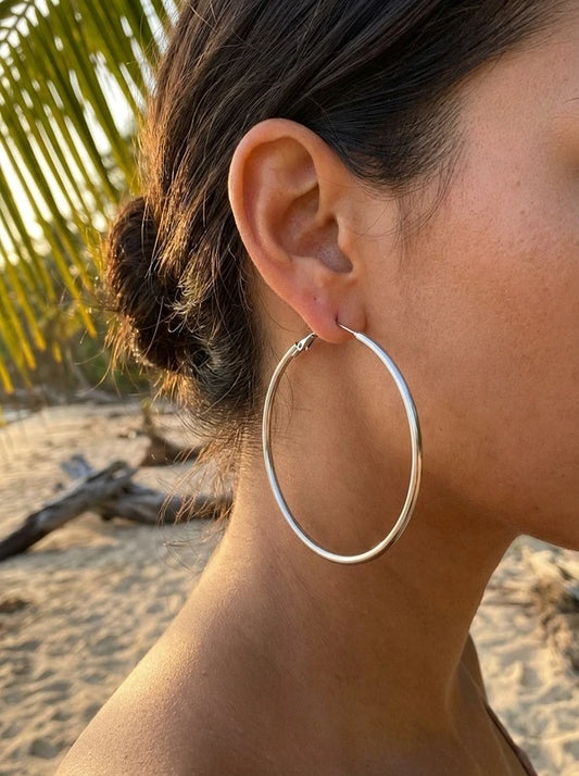 Boucles d’oreilles en acier inoxydable